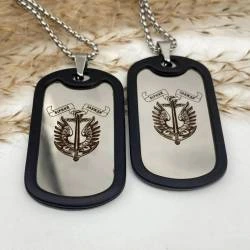 Жетон для військових з гравіюванням "Вірний завжди"