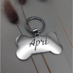 Адресник для Песика у Формі Кісточки з Персоналізованим Гравіюванням