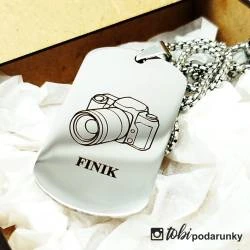 Подарок Другу Фотографу - Жетон с Именной Гравировкой