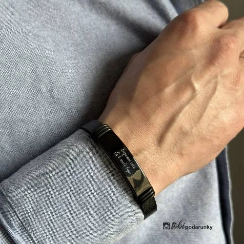 Подарок Мужу Военному - Браслет "Всегда Рядом" с Персонализированной Гравировкой