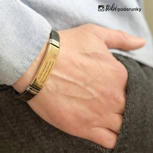 Подарок Мужу Военному - Браслет "Всегда Рядом" с Персонализированной Гравировкой