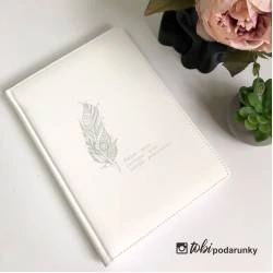Блокнот Дневник с Гравировкой Мечта - Реальность Белый, Планер