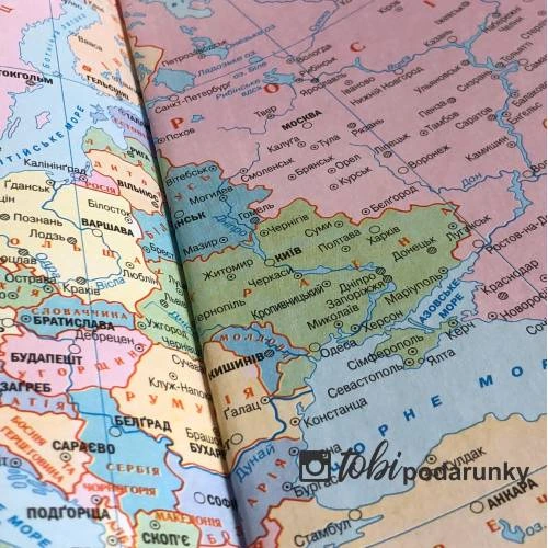 Оригінальний Подарунок для Військового, Блокнот Щоденник з Гравіюванням Збройні Сили України Коричневий, Планер, Записник