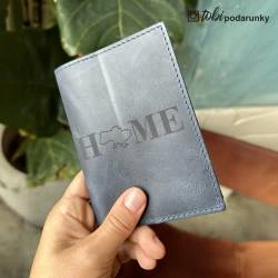 Обкладинка на Паспорт з Гравіюванням з Натуральної Шкіри